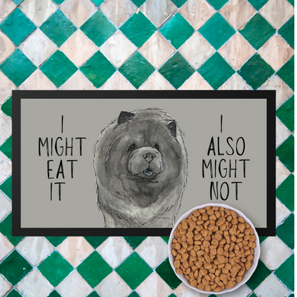 Blue Chow Chow Pet Bowl Mat – For the Poshest of Pups!