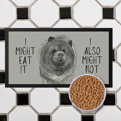 Blue Chow Chow Pet Bowl Mat – For the Poshest of Pups!