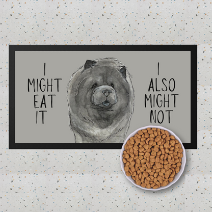 Blue Chow Chow Pet Bowl Mat – For the Poshest of Pups!