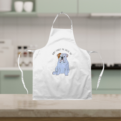 Bulldog Cheese Tax Apron – Culinary Begging Expert!