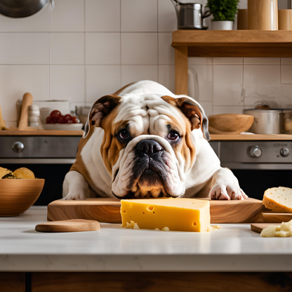 Bulldog Chopping Board: Pay the Cheese Tax!