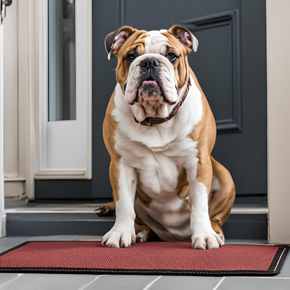 Bulldog Doormat: Welcome, But Don’t Expect a Speedy Greeting!