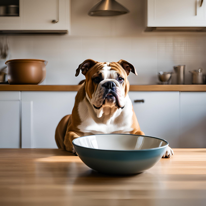 Bulldog Bowl Mat: I Swear It Wasn't Full!