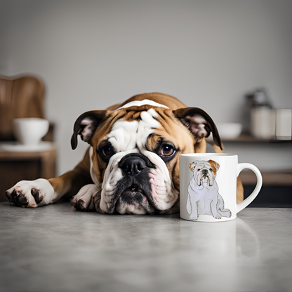 Bulldog Surveillance Mug: 'Every Sip You Take, I’ll Be Watching You!'