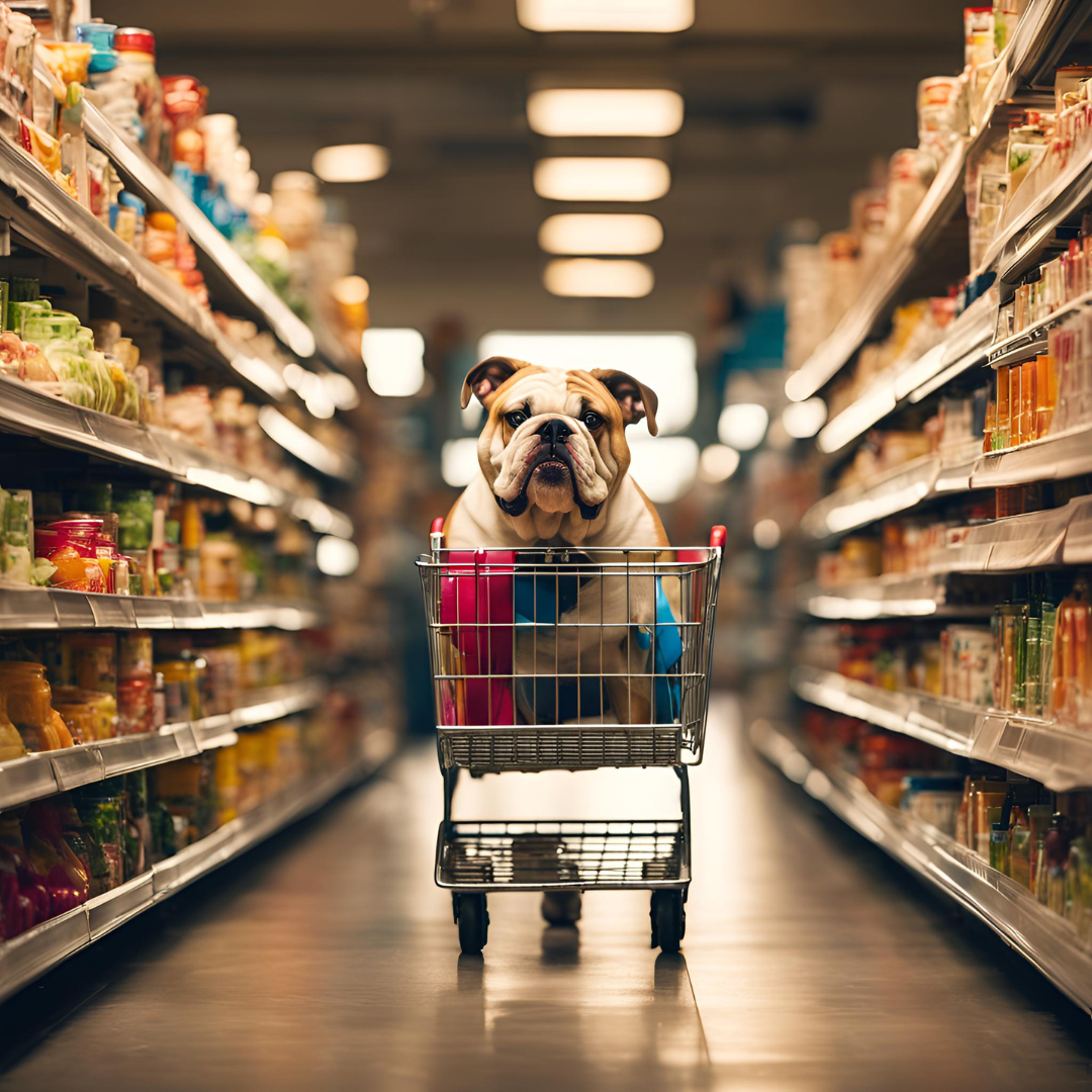 Shop with Attitude: Bulldog Shopping Bag for Fiercely Fun Errands!