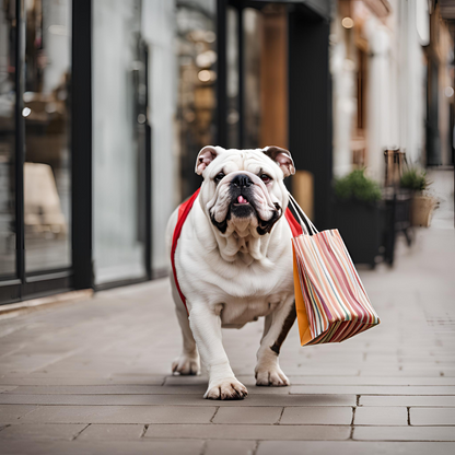 Shop with Attitude: Bulldog Shopping Bag for Fiercely Fun Errands!