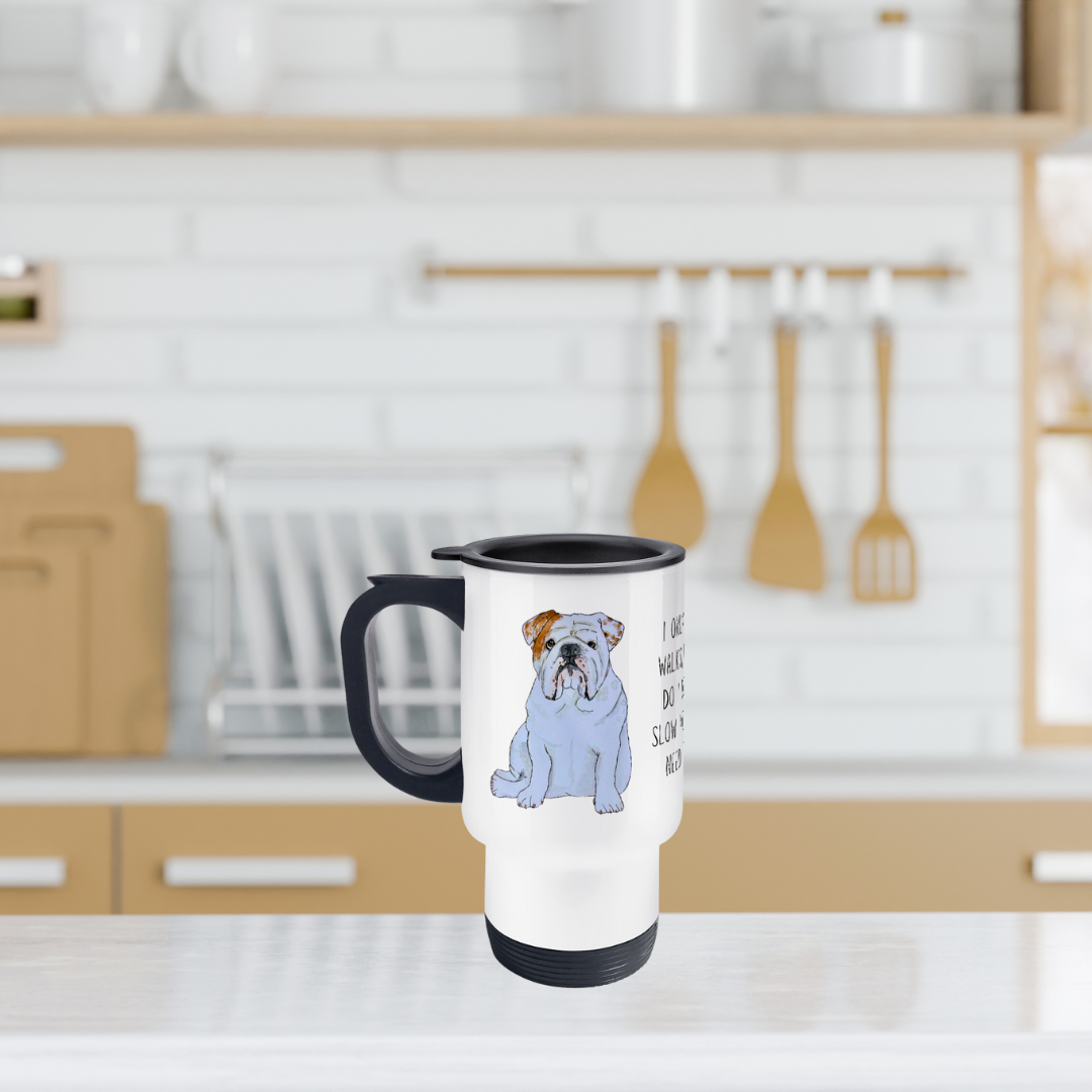 Sip in Style with a Bulldog Travel Mug: Perfect for Stubborn Mornings!