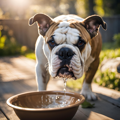 Stay Hydrated Under Watchful Eyes: Bulldog Metal Water Bottle – 'Every Sip You Take, I’ll Be Watching You!'