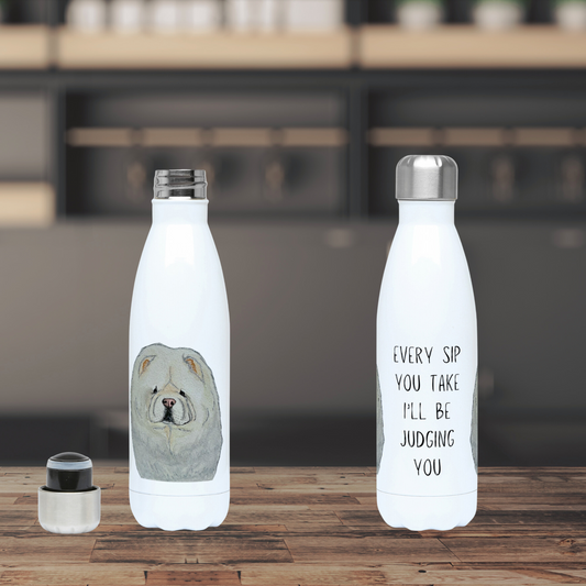 Stay Hydrated in Style with the Cream Chow Chow 500ml Water Bottle