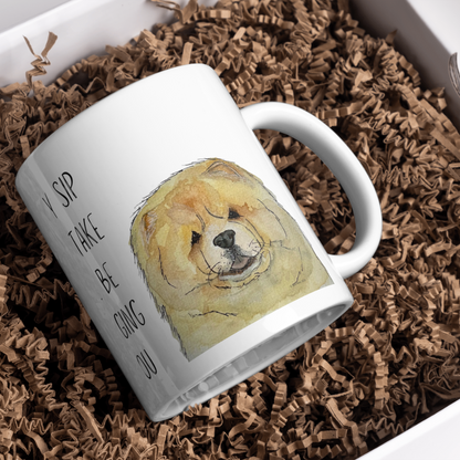 Fawn Chow Chow Mug – "Every Sip You Take, I'll Be Watching You" – Fun & Adorable!