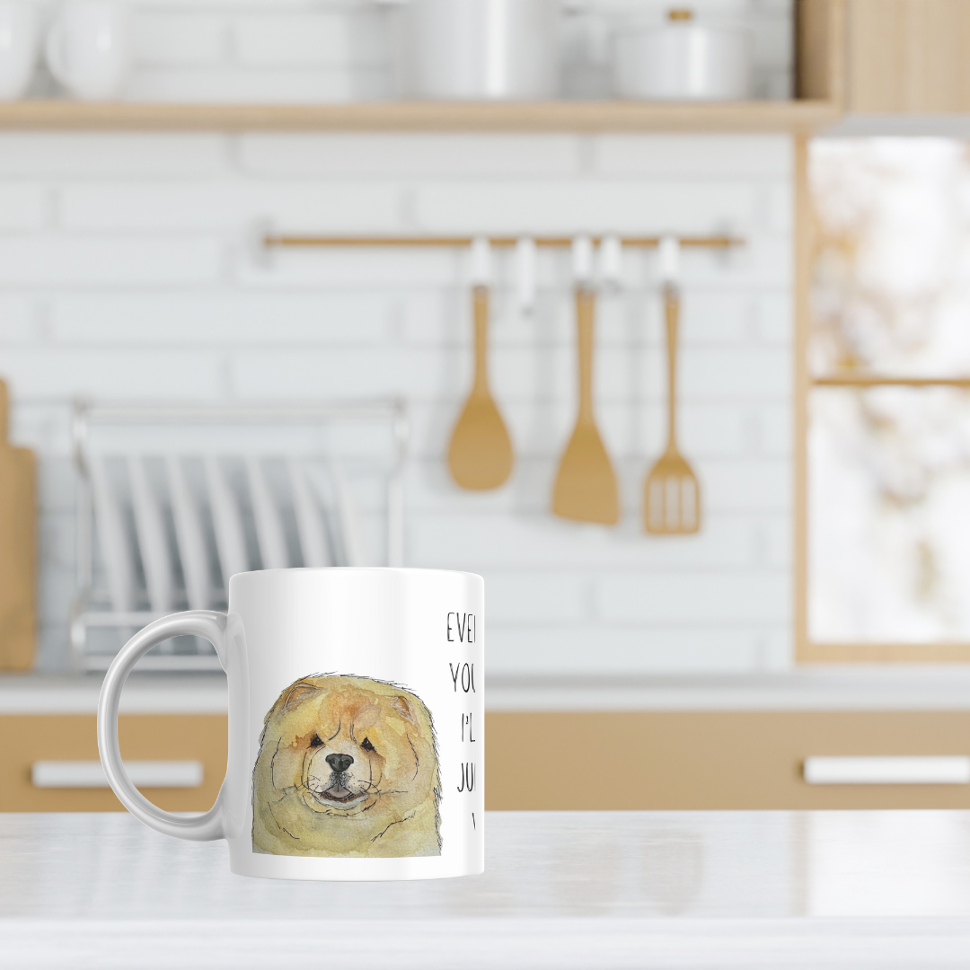 Fawn Chow Chow Mug – "Every Sip You Take, I'll Be Watching You" – Fun & Adorable!