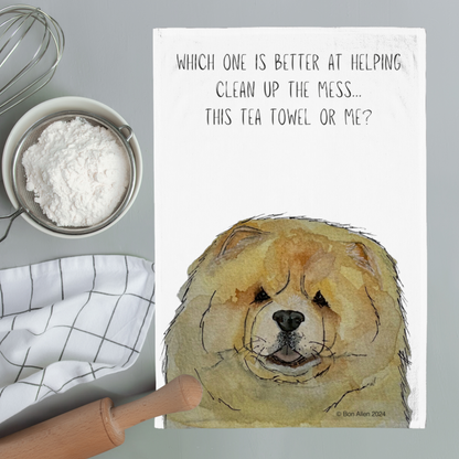 Add a Dash of Fluff to Your Kitchen – Fawn Chow Chow Tea Towel