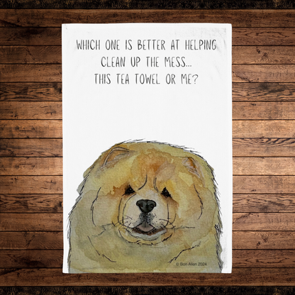 Add a Dash of Fluff to Your Kitchen – Fawn Chow Chow Tea Towel