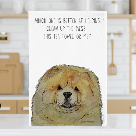 Add a Dash of Fluff to Your Kitchen – Fawn Chow Chow Tea Towel