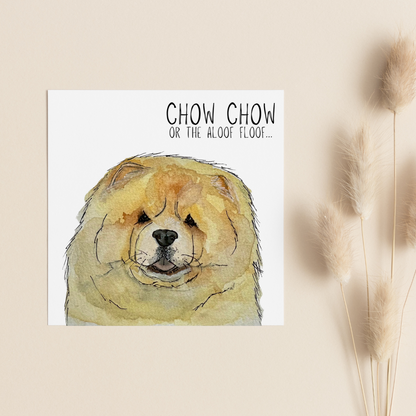 Send Some Floofy Love: Fawn Chow Chow 'Aloof Floof' Greeting Card