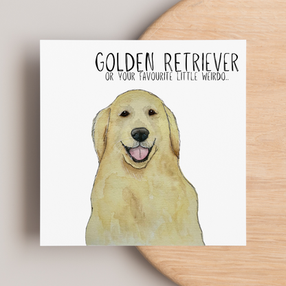 Golden Moments: Adorable Golden Retriever Greeting Card for Every Occasion!