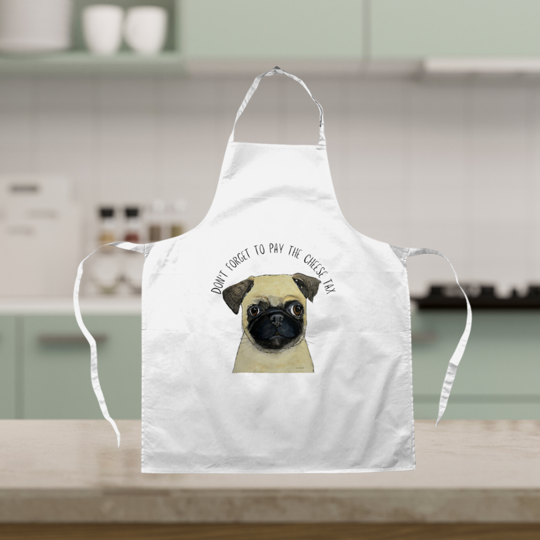 Pay the Cheese Tax in Style with Our Hilarious Pug Apron!