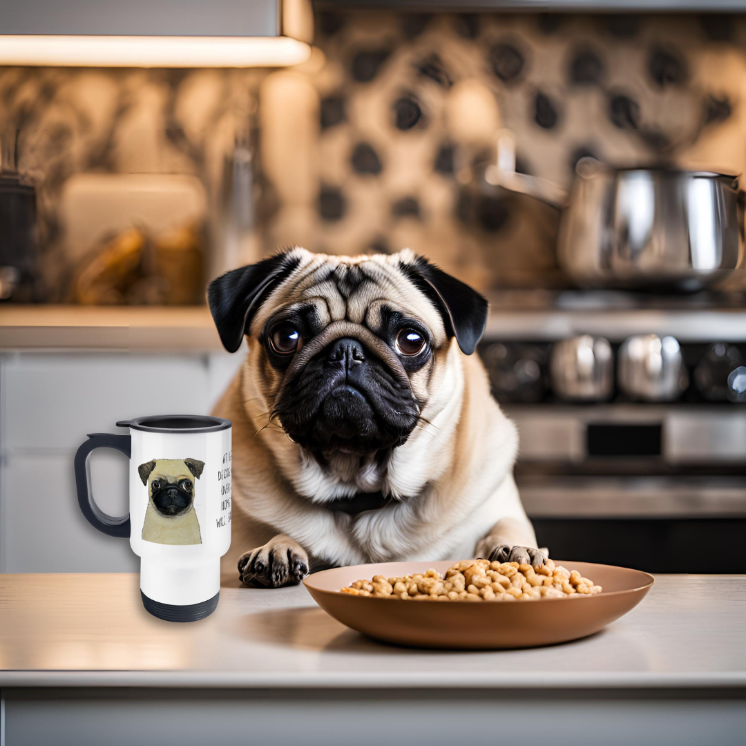 Pug-tastic Travel Mug – Sip in Style with Every Adventure!