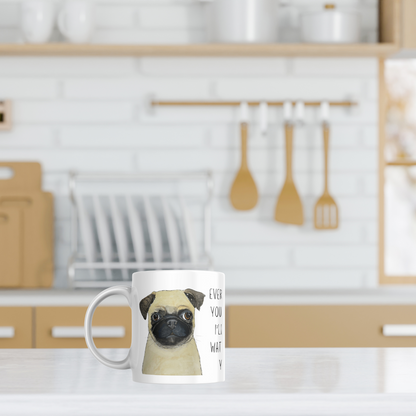 Adorable Pug Mug – Perfect Gift for Dog Lovers | Cute Ceramic Coffee Cup