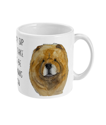 Stay Cozy with Our Red Chow Chow Mug: Every Sip You Take, I’m Watching!