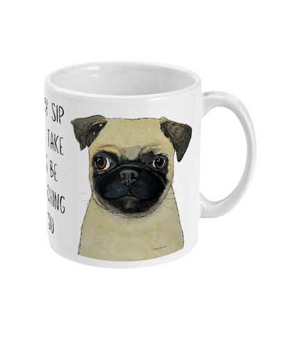 Adorable Pug Mug – Perfect Gift for Dog Lovers | Cute Ceramic Coffee Cup