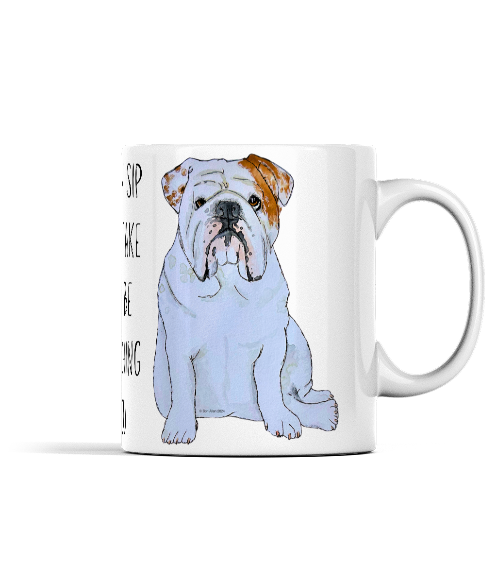 Bulldog Surveillance Mug: 'Every Sip You Take, I’ll Be Watching You!'