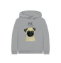 Athletic Grey Pug Child's Hoodie