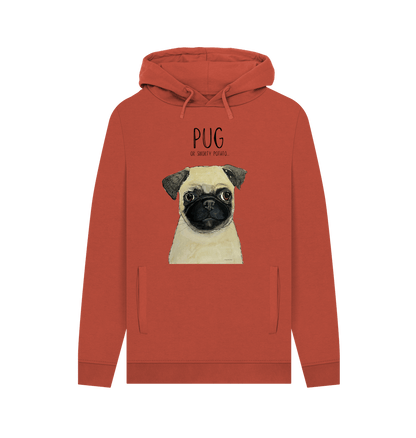 Rust Pug Men's Hoodie