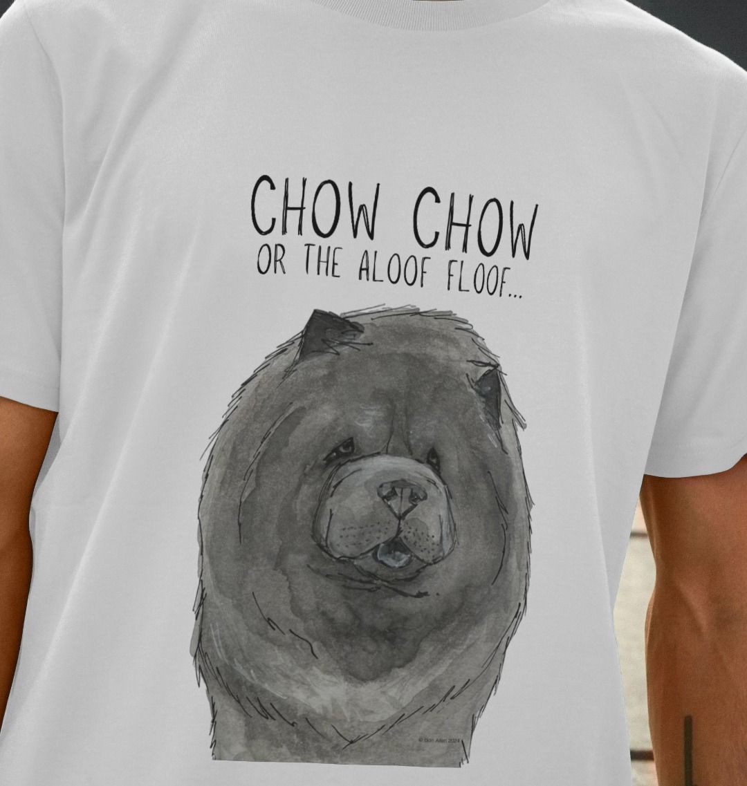 Blue Chow Chow Men's T-Shirt – Featuring The Aloof Floof Design!