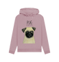 Mauve Pug Women's Hoodie