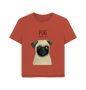 Rust Pug Women's Relaxed Fit T Shirt