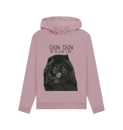 Mauve Black Chow Chow Women's Hoodie