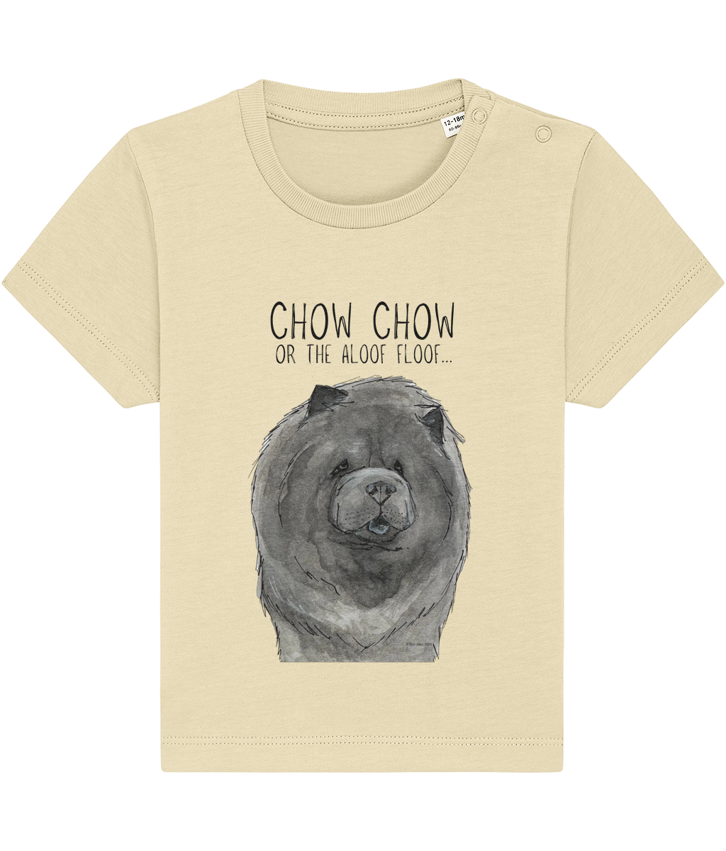 Cute & Comfy Blue Chow Chow Baby T-Shirt – Perfect for Little Dog Lovers!