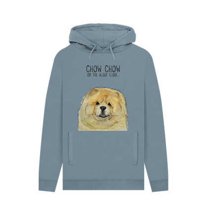 Stone Blue Fawn Chow Chow Men's Hoodie