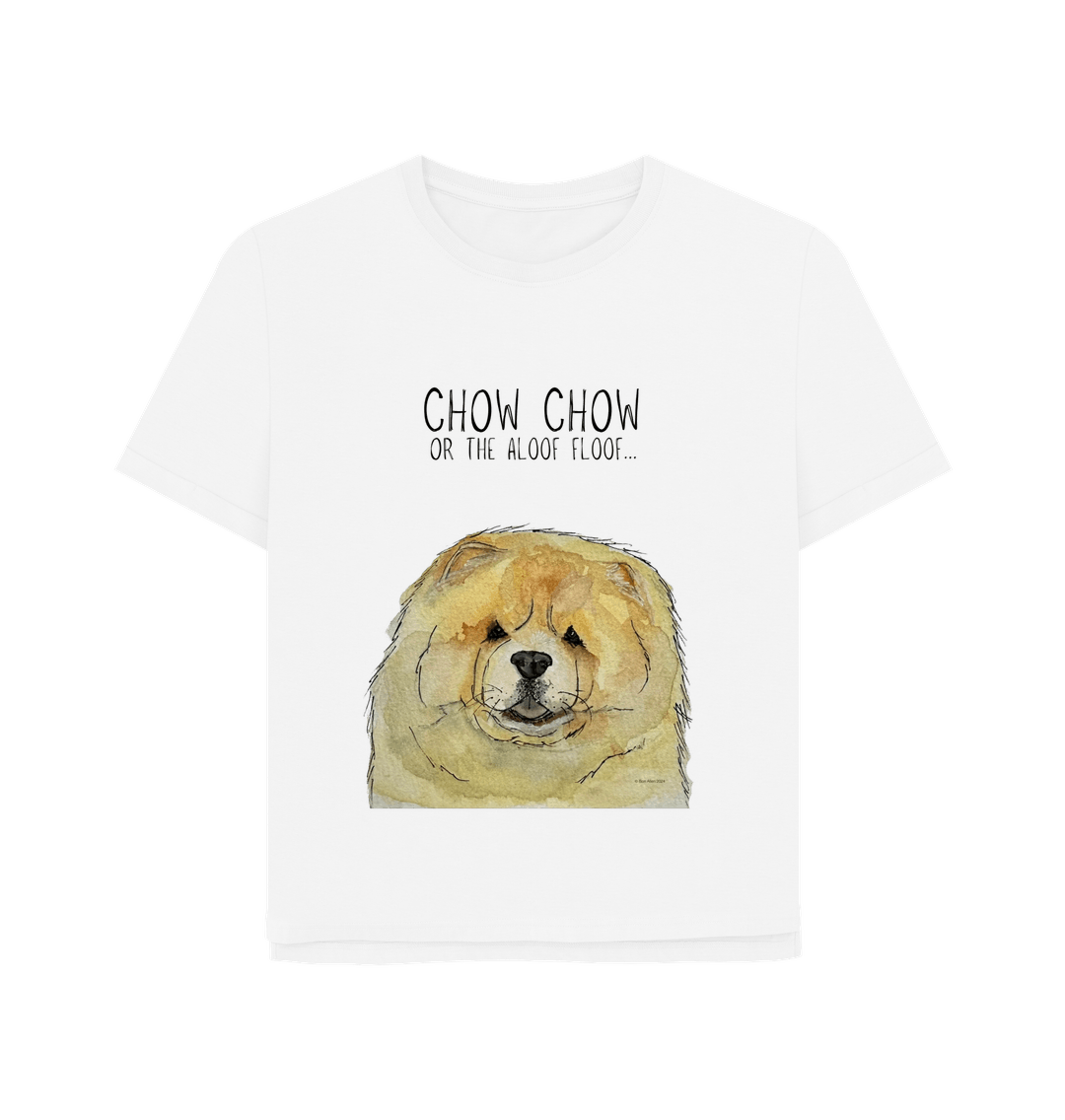 White Fawn Chow Chow Women's Relaxed Fit T Shirt