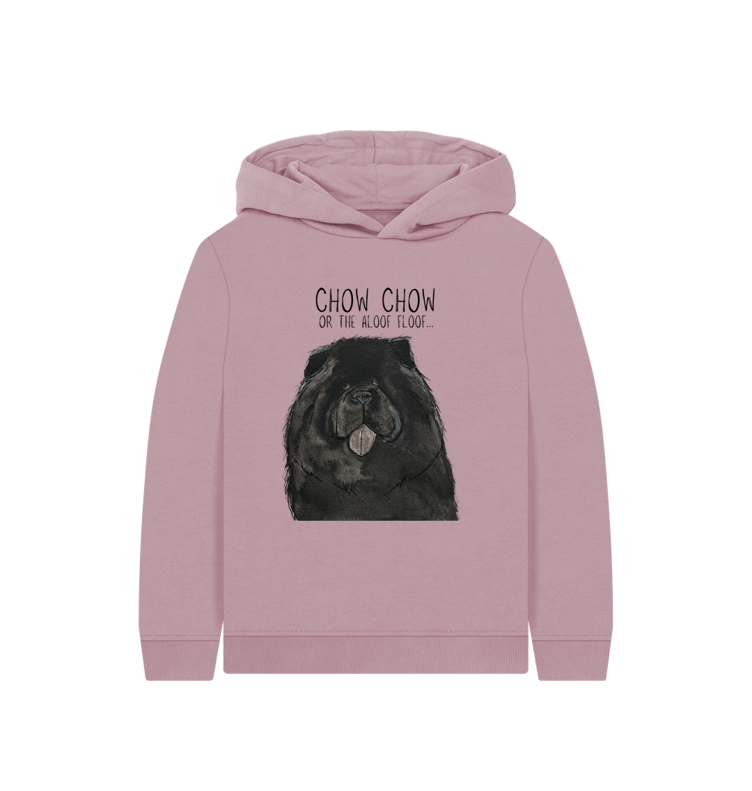 Mauve Black Chow Chow Child's Hoodie