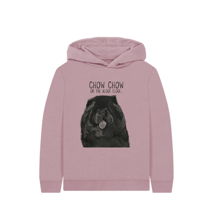 Mauve Black Chow Chow Child's Hoodie