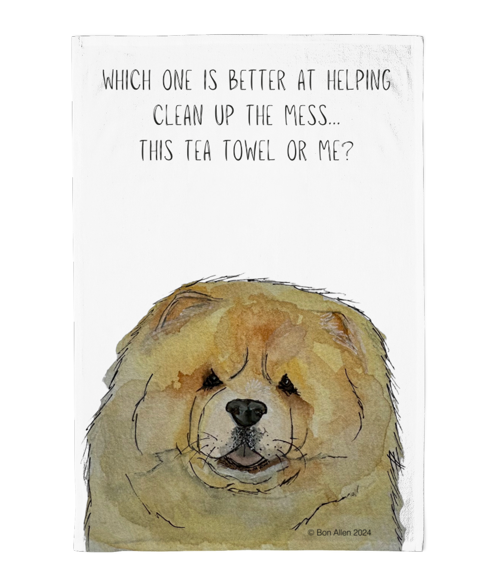 Add a Dash of Fluff to Your Kitchen – Fawn Chow Chow Tea Towel