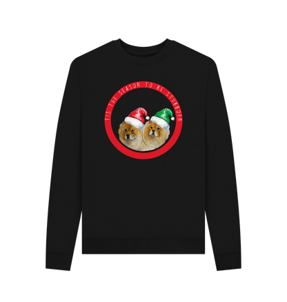 Black Tis the Season to Be Stubborn: Barney & Kaycee Women's Christmas Sweatshirt