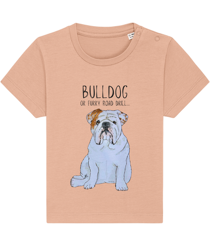 Bulldog Baby T-Shirt for Little Rebels!