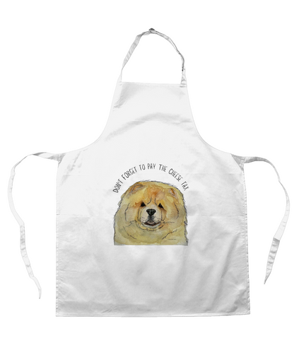 Cook in Style with the Fawn Chow Chow "Cheese Tax" Apron – A Must-Have for Dog Lovers!