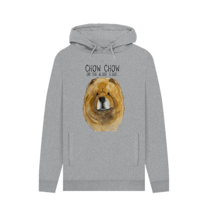 Light Heather Red Chow Chow Men's Hoodie