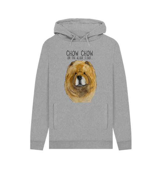 Light Heather Red Chow Chow Men's Hoodie