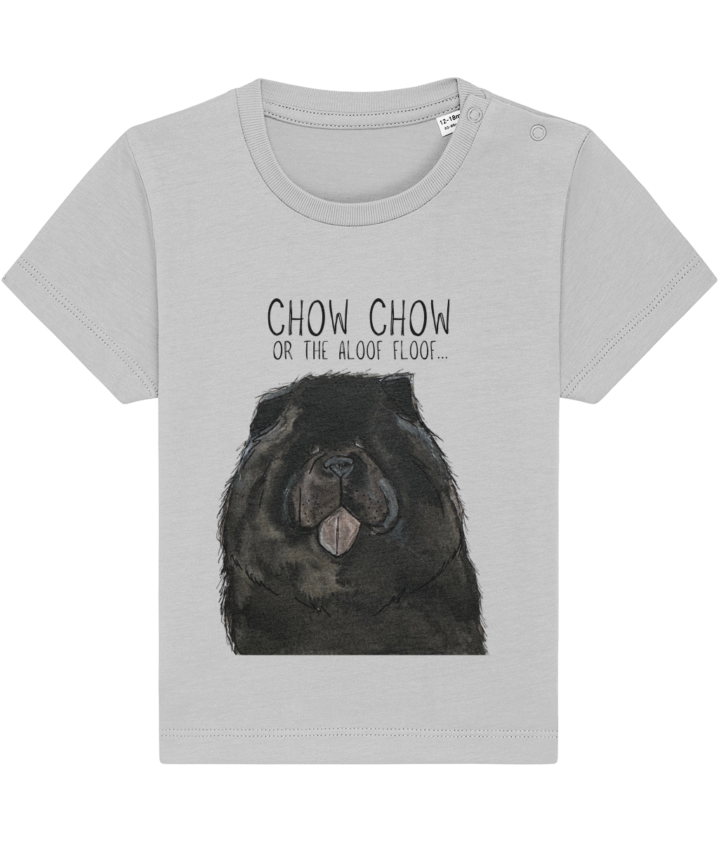 Adorable Black Chow Chow Baby T-Shirt – Cute Dog-Themed Baby Tee | Perfect Gift for Dog Lovers