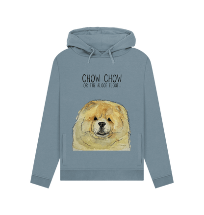 Stone Blue Fawn Chow Chow Women's Hoodie