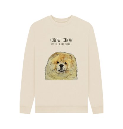 Oat Fawn Chow Chow Men's Crew Neck Sweatshirt