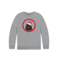 Athletic Grey Tis the Season to Be Stubborn: Black Chow Chow Child's Christmas Crewneck Sweatshirt