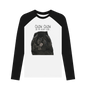 Black-White Black Chow Chow Men's Long Sleeved Baseball T