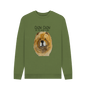 Khaki Red Chow Chow Men's Crew Neck Sweatshirt