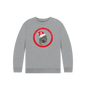 Athletic Grey Tis the Season to Be Stubborn: Blue Chow Chow Child's Christmas Crewneck Sweatshirt